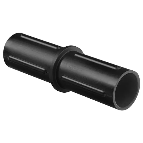 FOLNET Muffe für Schneerohre für Dächer Verbinder Schneeschutz für Rohre mit einem Durchmesser von 30 mm Polypropylen Farbe Schwarz – 1 Stück