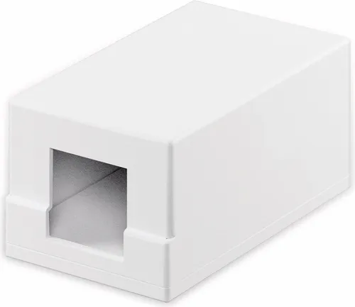 Goobay Keystone Leergehäuse 1-port - mit einfacher Snap-In Montage