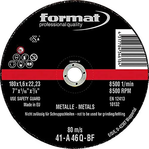 Format Trennscheibe gekröpft fürStahl 125x2,5mm