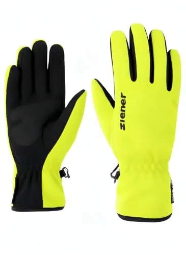Ziener Kinder LIMPORT Funktions- / Outdoor-Handschuhe | Winddicht atmungsaktiv, Poison Yellow, 7,5