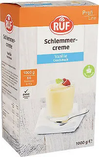RUF Schlemmercreme Vanille 1,0 kg - Sonstige Speisen mit feiner Vanillenote, ideal für schnelle und cremige Desserts in großen Mengen – perfekt für Feste und Buffets.