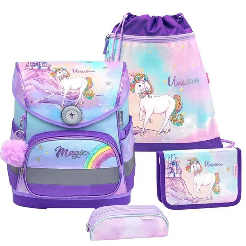 Belmil Schulranzen Set Mädchen RAINBOW UNICORN