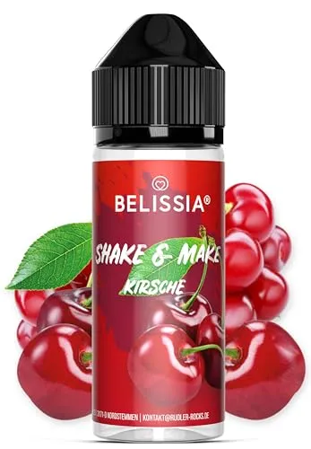 Belissia Shake and Make - Kirsche - Hochdosiertes Lebensmittel Aroma 10ml mit praktischer Schüttelflasche zum mischen. Für Lebensmittel, Kochen, Backen, Hobby, Raumerfrischung uvm.