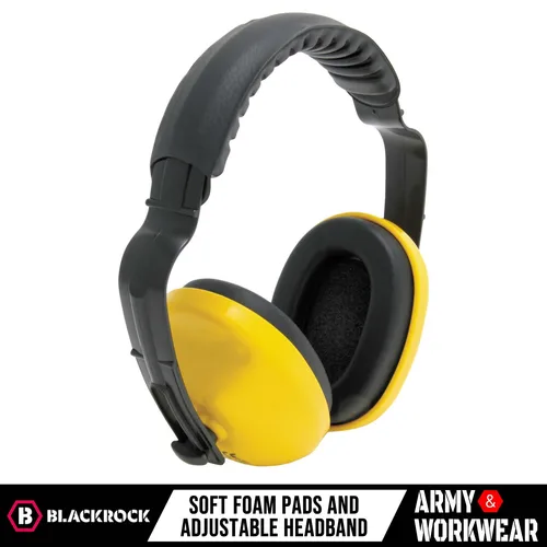 Blackrock Gelb Komfort Kopfband Ohrenschützer 25db Schutz Schützer EN352-1
