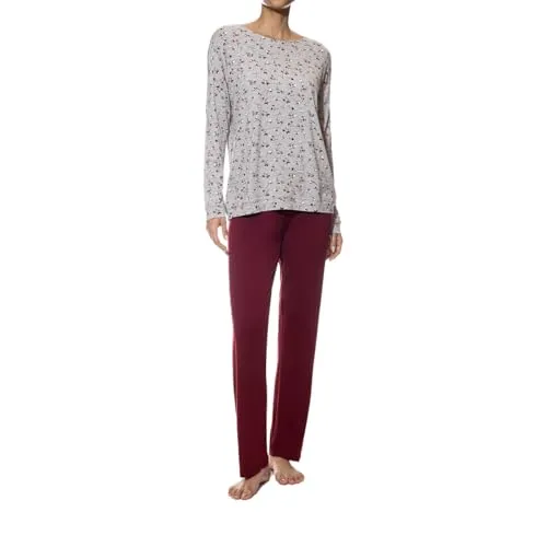 Mey - Fairytale Rose - Schlafanzug (46 Hellgrau Melange)