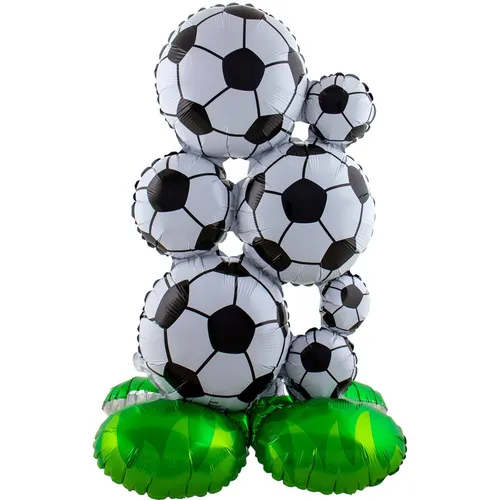 Folienballon FUSSBALL Deko Geburtstag Fußball Mottoparty 53x77cm stehend Ballon