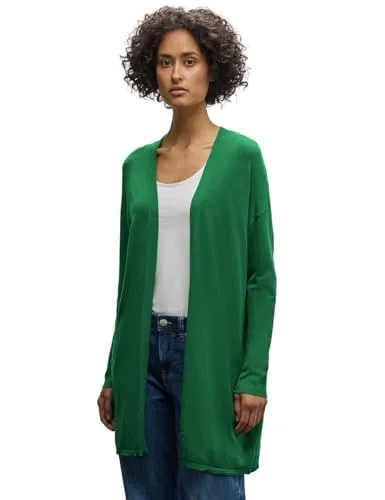 Street One Damen Langer Feinstrickcardigan