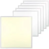 LUXULA 6er Pack LED Panel UGR - Energieeffiziente LED-Panel-Leuchte mit 110 Lumen/Watt, ideal für blendfreies Licht und niedrige Betriebskosten. Perfekt für Büros und Wohnräume.