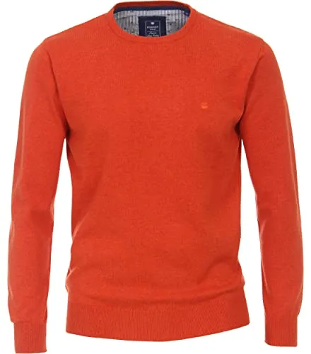 Redmond - Herren Pullover mit Rundhals-Ausschnitt (500), Größe:XXL, Farbe:Orange (211)