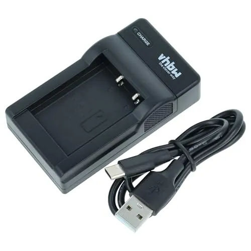 vhbw USB Ladegerät kompatibel mit Digipo Aiptek CB-170, 084-07042L-062, AHD 2, AHD H23 Kamera Camcorder/Akku - Ladeschale, Ladeanzeige, 4,2 V