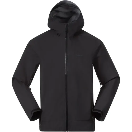 Bergans Ski- und Snowboardjacke Schwarz L Herren - Funktionsjacke für Herren von Bergans, wasserdicht, atmungsaktiv und winddicht. Ideal für den Wintersport mit verstellbarer Kapuze und Ventilationsöffnungen.
