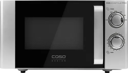 CASO Design Mikrowelle M20 Ecostyle Pro - Platzsparendes Design - Kompakte Mikrowelle mit 800 W Nennleistung und innovativer CASO-clean-Schutzbeschichtung für einfache Reinigung. Ideal für kleine Küchen und Haushalte.