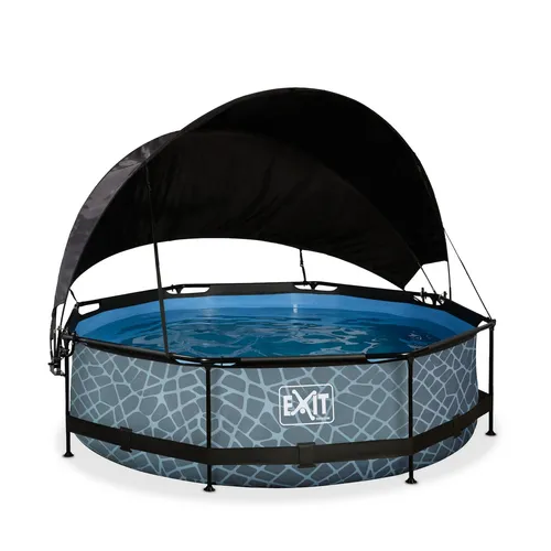 EXIT Framepool mit Sonnensegel, grau, Ø300cm von EXIT