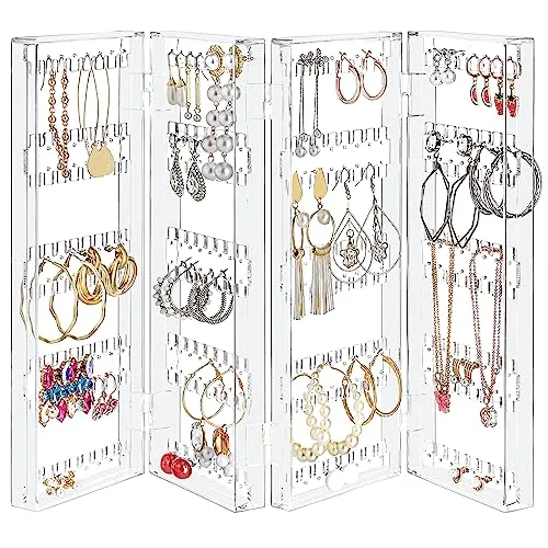 Kurtzy Faltbarer Acryl Schmuck Organizer in weiß von Kurtzy