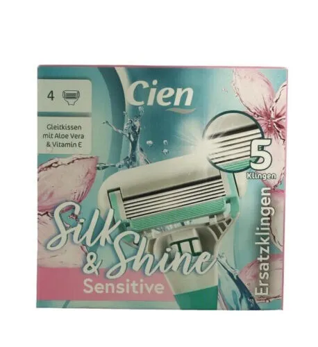 Cien Women Silk & Shine Sensitive  Ersatzklingen 4 er Pack