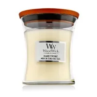 Woodwick Island Coconut Duftkerze mit Holzdocht 275 g in braun von WoodWick