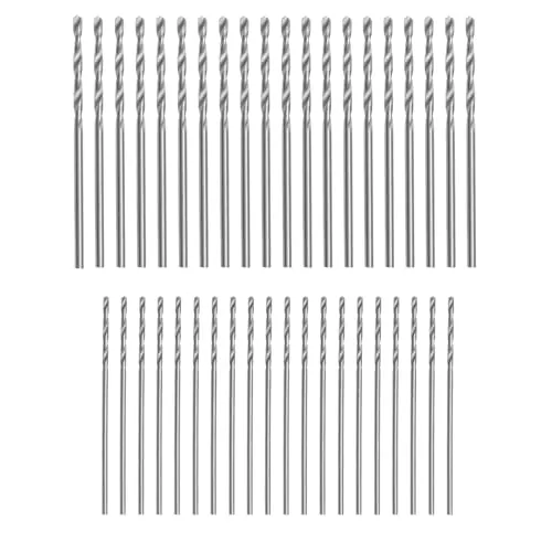 LT Easiyl HSS-Mini-Spiralbohrer-Set, Metall, metrisch, Doppelrillenbohrer, inkl. 1,5 mm, 1 mm Bohrer für Holz, Kunststoff, Weichmetall, Eisen, Aluminium, Holz, Kunststoff, 40 Stück