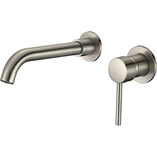 VALAZ Wasserhahn Bad Unterputz Edelstahl Gebürstet - Touch-On-Wasserhahn für Badezimmerwaschbecken, elegantes Unterputz-Design für modernen Minimalismus und einfache Temperaturregelung.