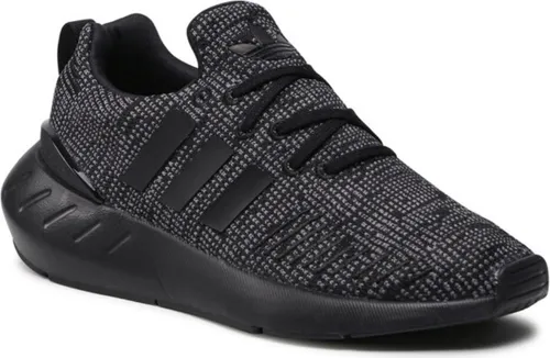 adidas Swift Run 22 Sneaker, Core Black/Grey/Cloud White, 38 EU - Baby Sneaker für Mädchen mit eng anliegender Passform und atmungsaktivem Obermaterial aus gewirktem Mesh für optimalen Komfort.
