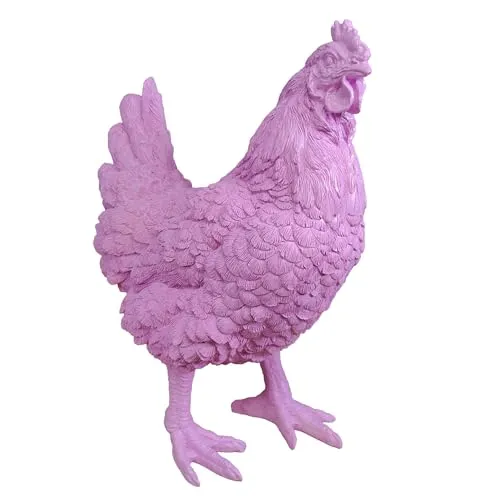 colourliving Deko Hühner DekoDiven - Einzigartige Huhn Deko für Haus & Garten (Purple Rain Punch) - Charmante Deko Hühner für jeden Bereich – die wetterfesten Figuren aus robustem Polyresin setzen stilvolle Akzente im Innen- und Außenbereich und begeistern mit ihrem modernen Design und leuchtenden Farben.