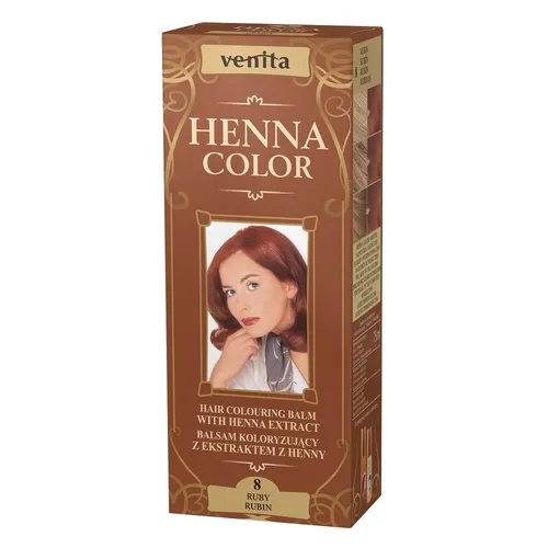 VENITA Henna Color balsam koloryzujący z ekstraktem z henny 8 Rubi 5902101710718