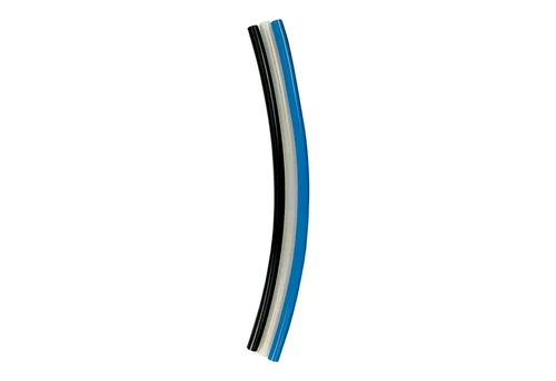 Riegler Polyamidschlauch Ø 4x1 mm, blau, 100 m Rolle - Hochwertiger Polyamidschlauch für vielseitige Anwendungen: Druckluftleitungen und Hydraulik-Systeme. Temperaturbeständig von -40 °C bis 130 °C, mit hoher Maßhaltigkeit und Beständigkeit gegen Fette und Öle.