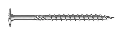 JD-Plus Tellerkopf-Holzbauschrauben, weiß verzinkt, I-Stern T40, 8x120mm, Konstruktionsschrauben, 50 Stück