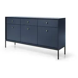 Sideboard Molly in Blau, 153,4 x 83,2 cm in blau von Bettso