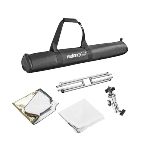 Walimex pro 5in1 Diffusor Panel faltbar 110 - Lichttechnik: Vielseitiges 5in1 Diffusor Panel für kreative Lichtgestaltung, faltbar und ideal für Fotografen und Videografen.