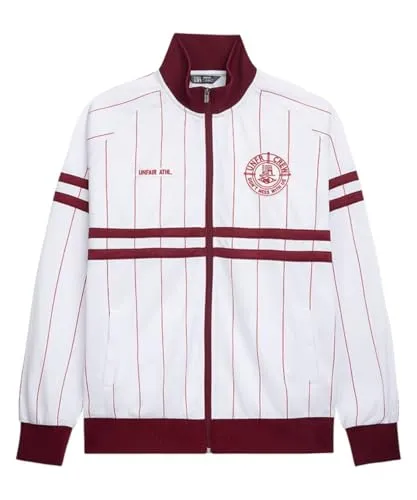UNFAIR Athletics DMWU Pinstripe Jacke Herren Trainingsjacke white burgundy XXL