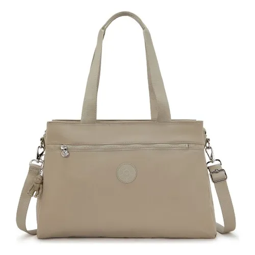 Kipling Basic Elevated Elysia Schultertasche 44 cm - Braun - Stylische Kipling Schultertasche mit 44 cm, ideal für den Alltag. Leicht und praktisch, bietet sie ausreichend Platz für Ihre Essentials.