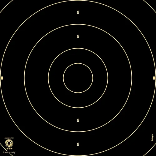 Schnellfeuer-/Duell - Spiegel Luftgewehr Zielscheiben 26 x 26 cm - 10er Pack