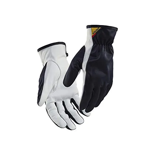 Blaklader 2802145986109 Arbeitshandschuhe aus Leder, Dunkel Marineblau/Weiß, Größe 9