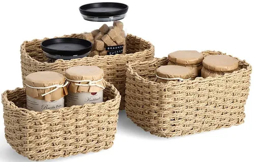 Zeller Present Aufbewahrungskorb Set (3 St), stapelbar