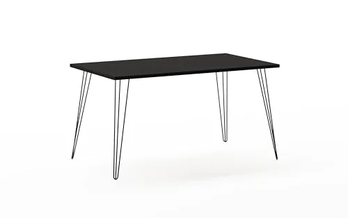 Schildmeyer Ablagetisch Fynn - Kinderschreibtisch mit fest montierter Tischplatte aus FSC®-zertifiziertem Holzwerkstoff, stabilen schwarzen Metallbeinen und pflegeleichter Oberfläche - ideal für kreative Kinderzimmer.