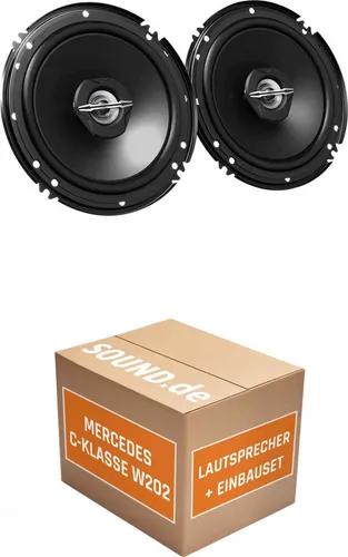 JUST SOUND JVC CS-J620X Einbauset für Mercedes C-Klasse W 202 - Komplettes Lautsprecher Einbauset für Mercedes C-Klasse W 202 (1993-2001) mit JVC CS-J620X. Hochwertige Klangqualität und einfache Installation dank Adapterringen. Erleben Sie Ihre Lieblingsmusik neu!
