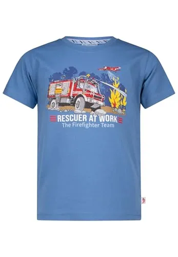 Boys T-Shirt Print EMB Appl. Fire von SALT AND PEPPER