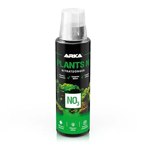 ARKA Plants N - 236 ml - Stickstoff-/Nitratdünger, fördert prächtigen Pflanzenwuchs in Süßwasseraquarien, ideal für Aquascaping, phosphatfrei.