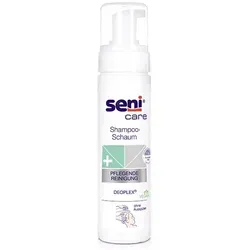 SENI care Shampoo-Schaum ohne Wasser 200 ml - Praktischer Shampoo-Schaum für die Haarwäsche ohne Wasser, ideal für unterwegs oder bei eingeschränkter Mobilität, sanft zur Kopfhaut.