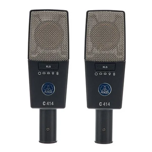 AKG C414 XLS Stereo Set - Mikrofone - Hochwertiges Stereo Set mit 2x C414 XLS Mikrofonen, 9 Richtcharakteristiken und erstklassiger Klangqualität für professionelle Aufnahmen.