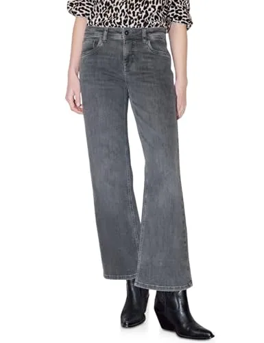 STREET ONE STUDIO Comfort-fit-Jeans mit Wide Legs grau 34