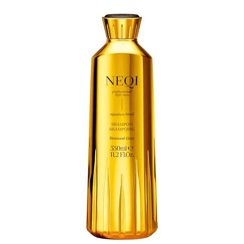 NEQI Diamond Glass Shampoo – Glanzverstärkendes Shampoo für alle Haartypen – 330 ml - Erleben Sie sanfte Reinigung und intensiven Glanz mit dem NEQI Diamond Glass Shampoo. Die pflegende Formel spendet Feuchtigkeit und sorgt für geschmeidiges Haar. Ideal für glattes, welliges oder lockiges Haar.