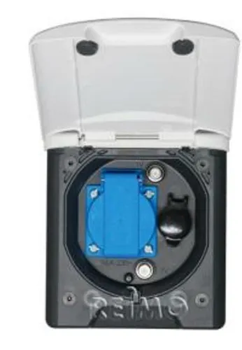 FAWO Universal-Vorzeltsteckdose 12/230V mit 2xSAT/TV