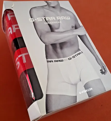 G-STAR Underwear Größe XXL 3er Pack Trunks schwarz/rot -NEU