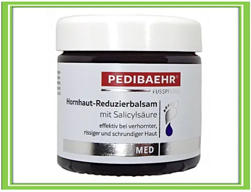 Pedibaehr Hornhaut Reduzierbalsam mit Salicylsäure 60ml - Fußcremes & -pflege, mit Salicylsäure für effektive Hornhautreduzierung und intensive Feuchtigkeitspflege für alle Hauttypen.