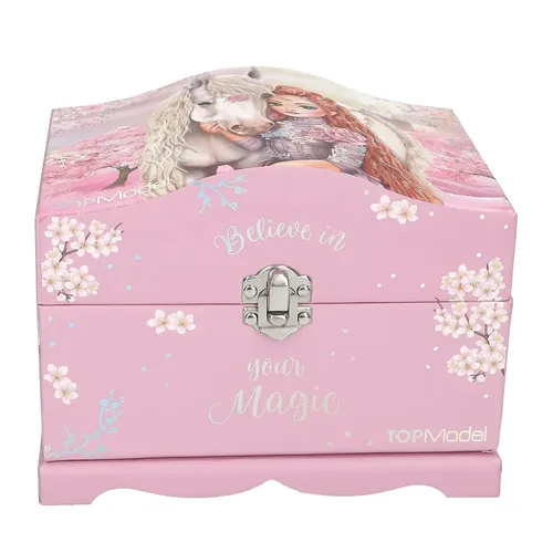 DEPESCHE TOPModel Schmuckschatulle VIVA VIOLET mit Licht - Schmuckschatulle mit integriertem Licht, ideal zum Aufbewahren von Schmuck und Accessoires, perfekt für kreative Mädchen.
