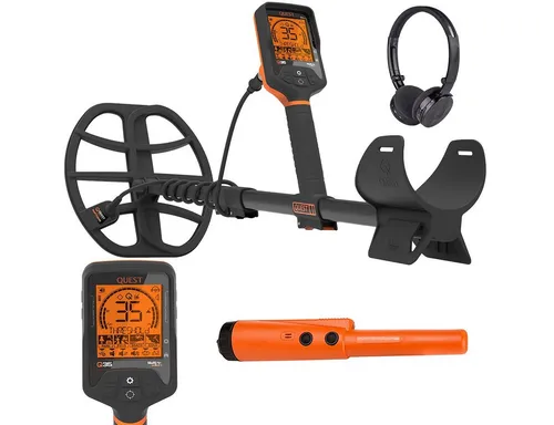 Quest Metalldetektor Q35 wasserdicht + Xpointer Orange von Quest