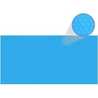 furnicato Solar-Poolabdeckung Blau 975×488 cm PE