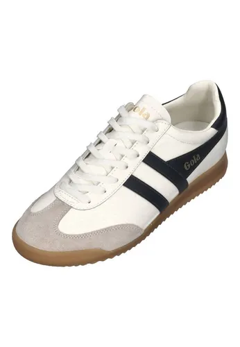 Gola Sneaker Torpedo Leder 2026 - Offwhite/Navyblau, Herren Größe 46 (US 13) - Trendiger Gola Sneaker im klassischen Terracestil, inspiriert von den 80ern. Ideal für lässige Outfits, kombiniert Komfort und zeitloses Design.
