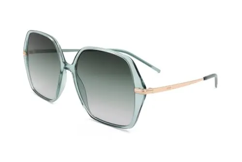 Hugo Boss BOSS 1660/S PEF GOLD GREEN Damen Sonnenbrille - Elegante Sonnenbrille aus hochwertigem Acetat in Gold-Grün, ideal für stilbewusste Damen und perfekten UV-Schutz.